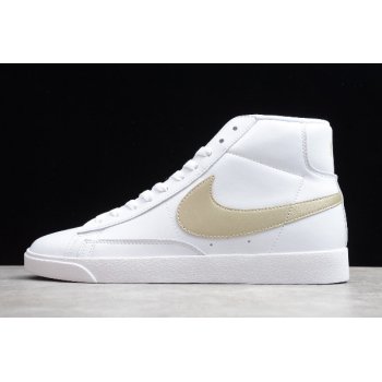 2019 Nike Blazer Mid Vintage White Gold 917862-103 Shoes